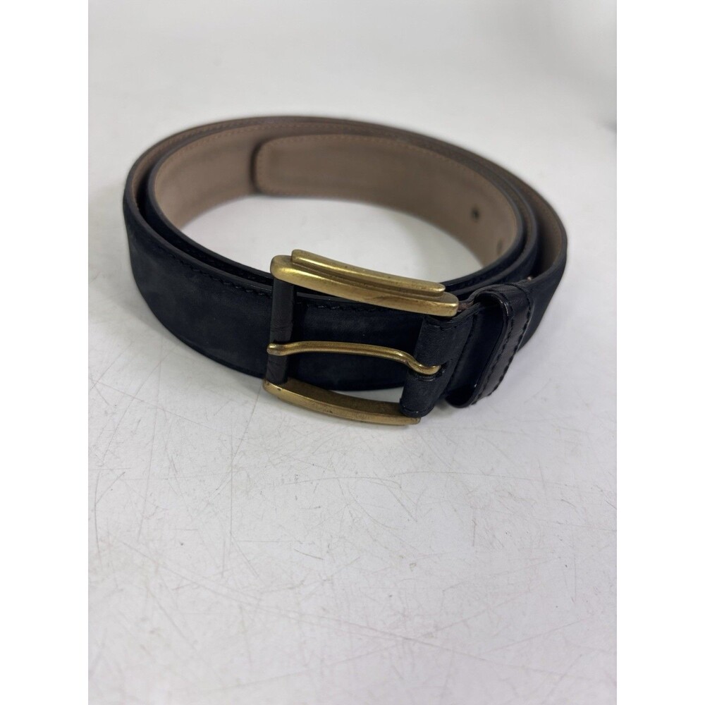 Bally Mens Belt Size 34” 100/85 Black Italian Leather